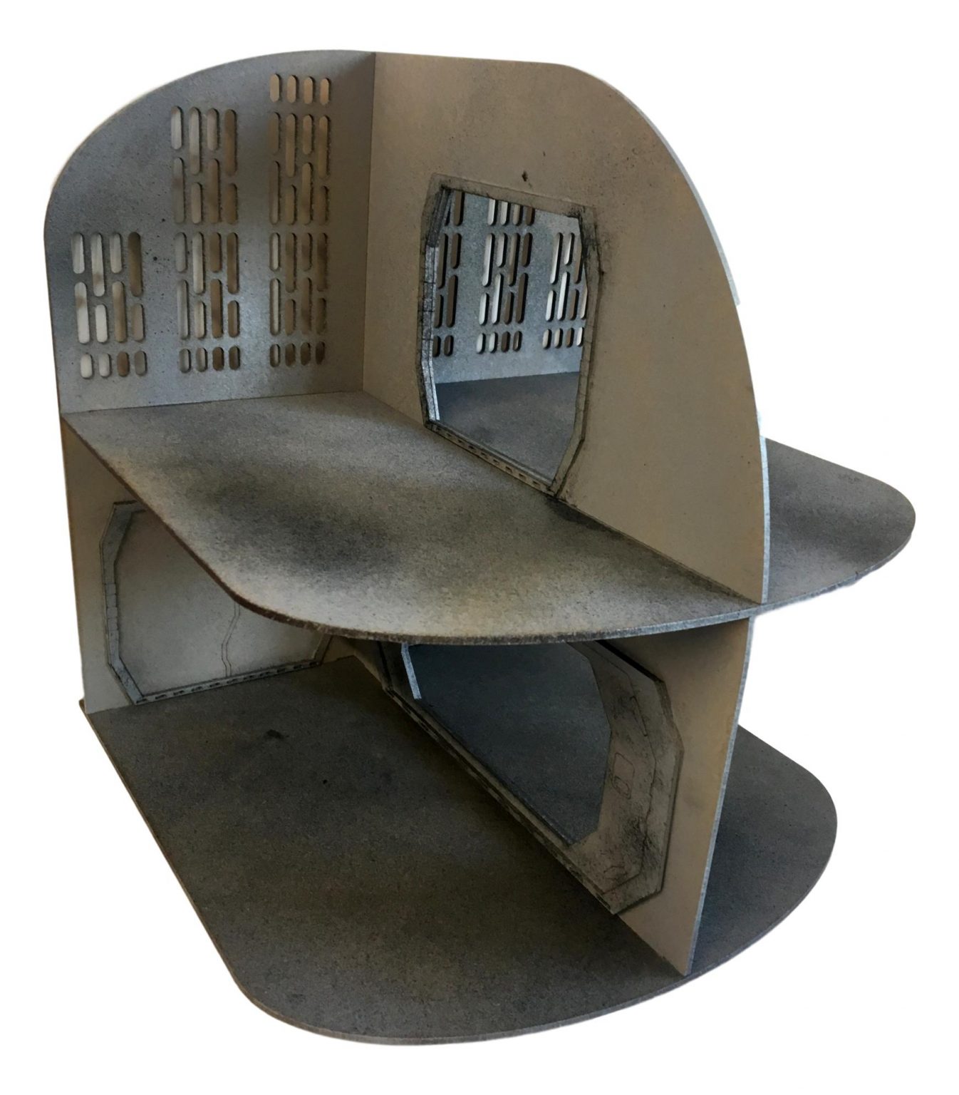 Large Space Station Multi Level Action Figure Diorama Kit 1/18 Scale